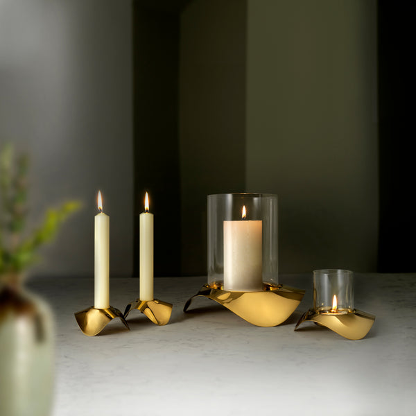 Drift Dawn Hurricane, Tealight and Candle Holder, Set of 3