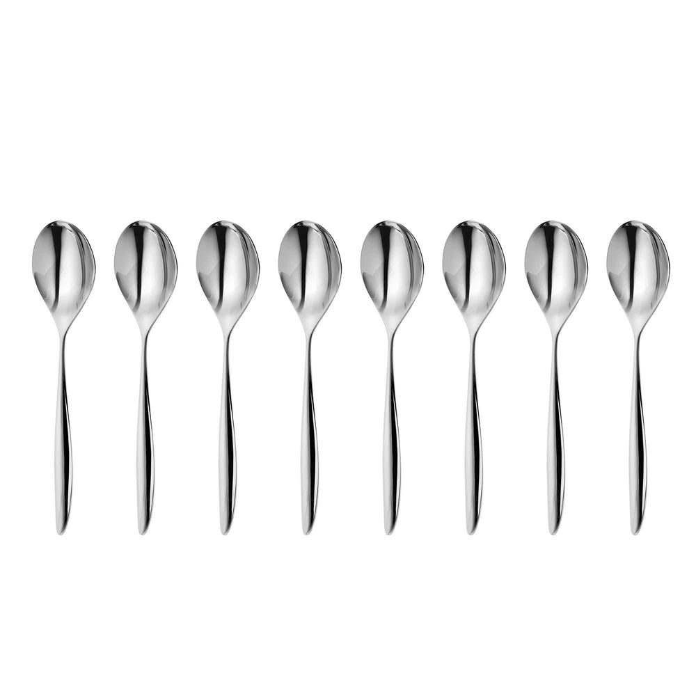 Hidcote Bright Coffee Spoon, Set of 8