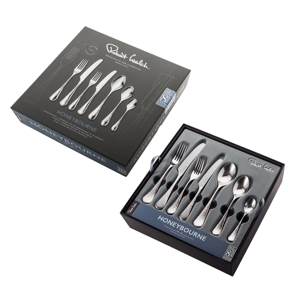 Honeybourne Bright Cutlery Set, 56 Piece for 8 People