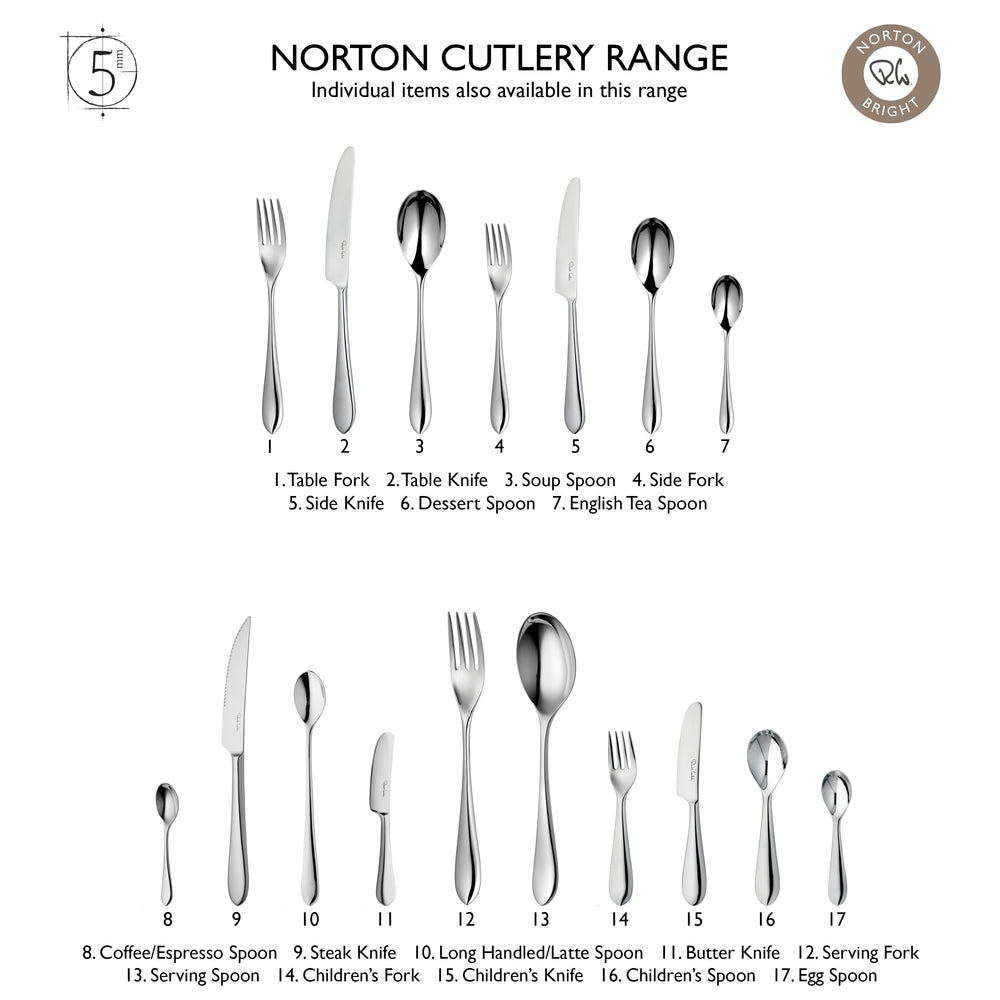 Norton Bright Cutlery Set, 42 Piece for 6 People