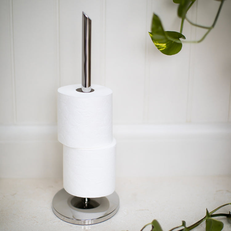 Oblique Toilet Roll Holder Floor Standing