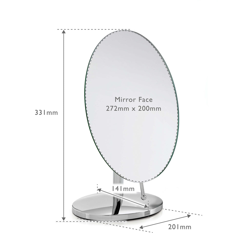 Oblique Pedestal Mirror