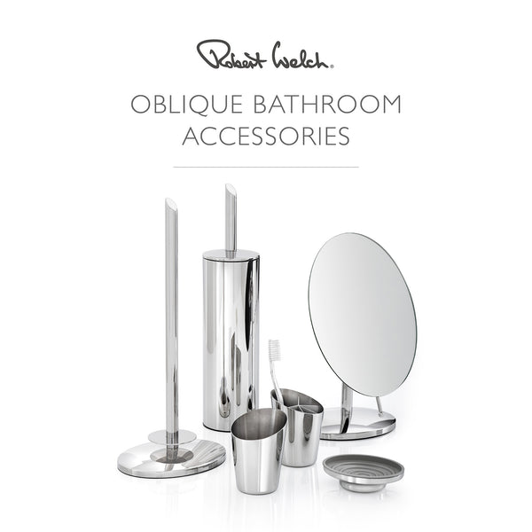 Oblique Glass Bathroom Shelf