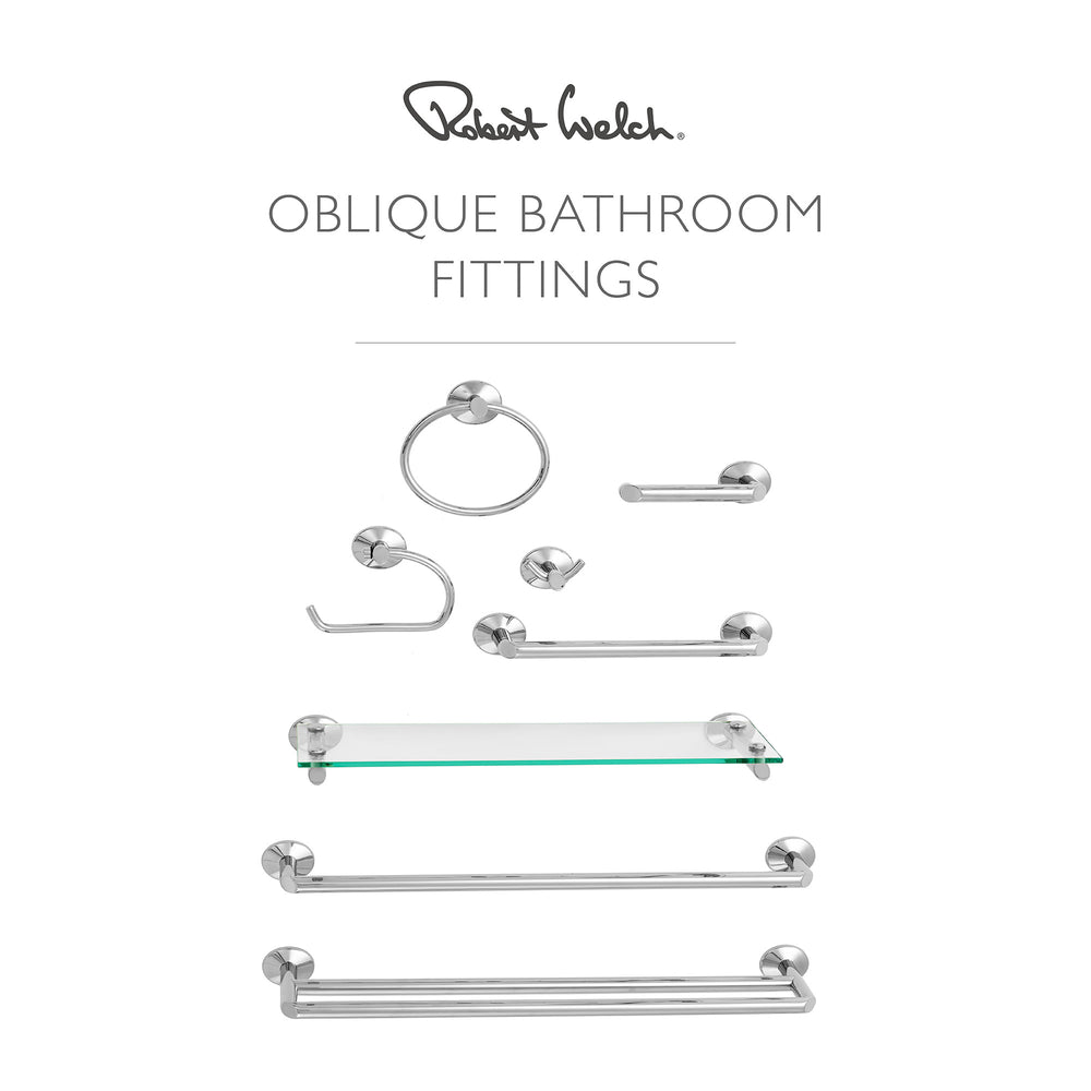 Oblique Towel Rail Double