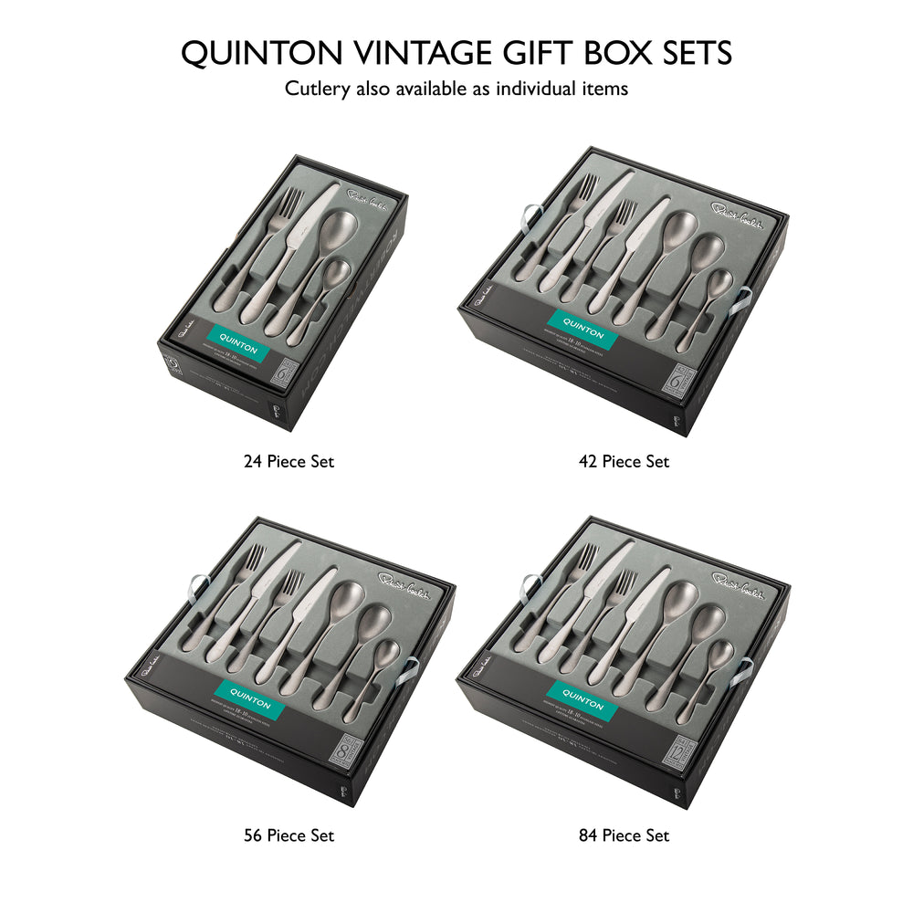 Quinton Vintage Cutlery Set, 42 Piece for 6 People