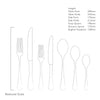 Radford Satin Cutlery Set, 56 Piece for 8 People