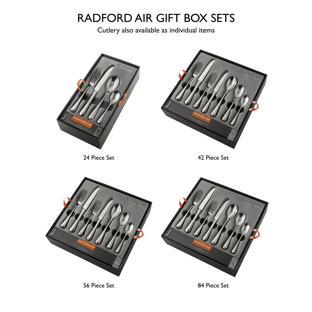 Radford Air Bright Cutlery Set, 84 Piece for 12 People