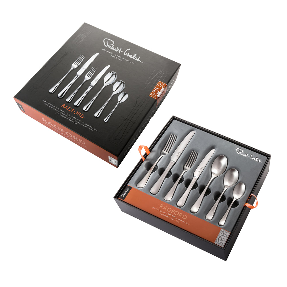 Radford Satin Cutlery Set, 42 Piece for 6 People