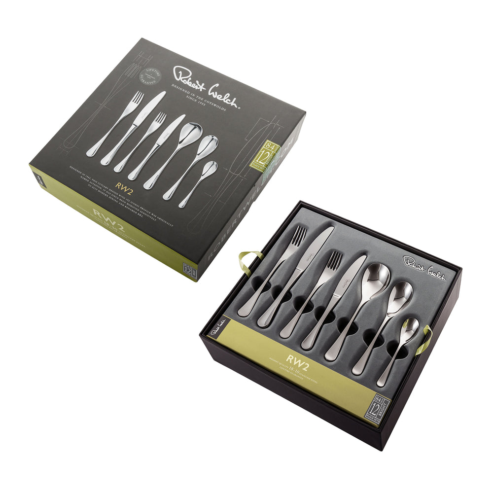 RW2 Bright Cutlery Set, 84 Piece for 12 People