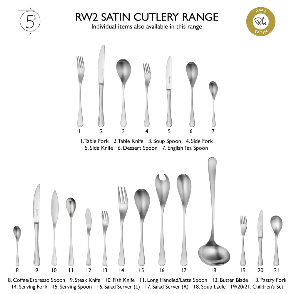 RW2 Satin Fish Fork