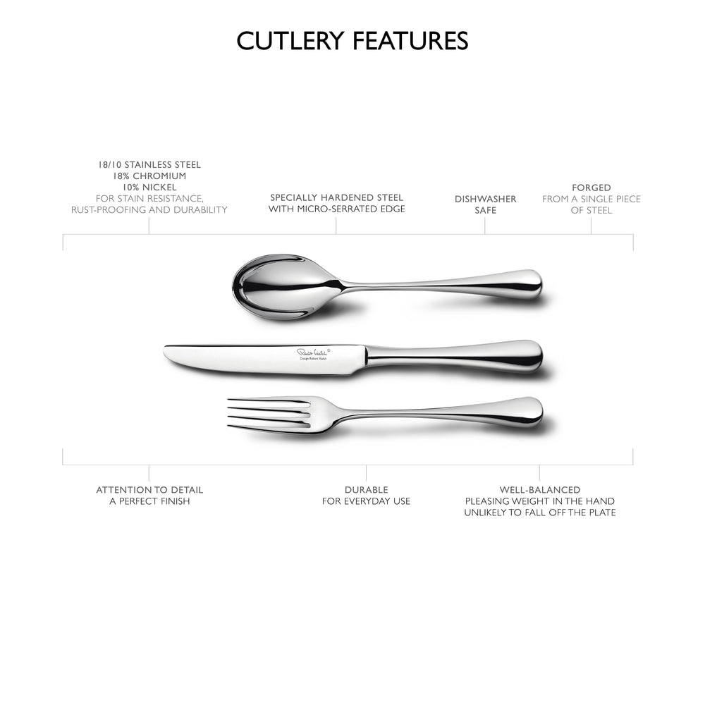 Radford Bright Cutlery Canteen Set, 60 Piece for 8 People