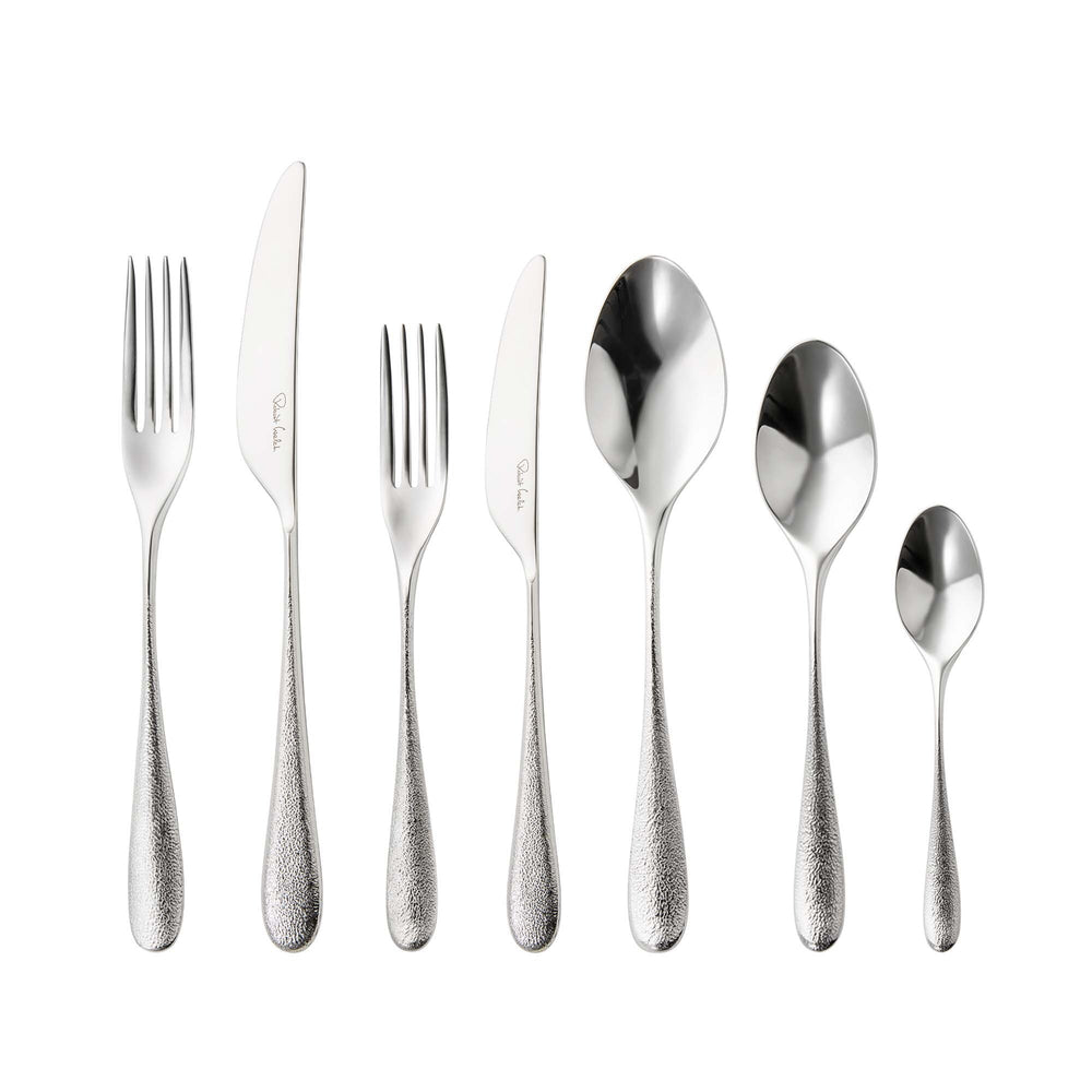 Sandstone Bright Cutlery Set, 84 Piece for 12 People