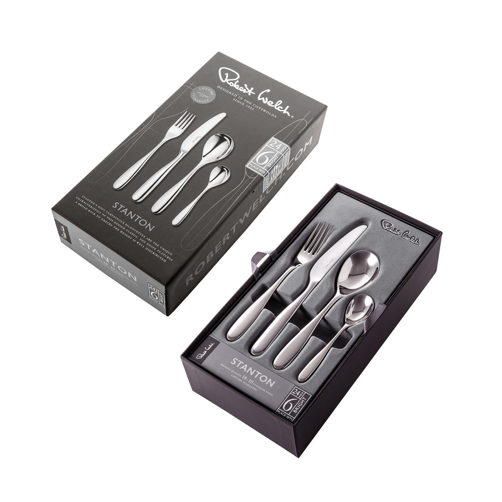 Stanton Bright Cutlery Set, 24 Piece for 6 People