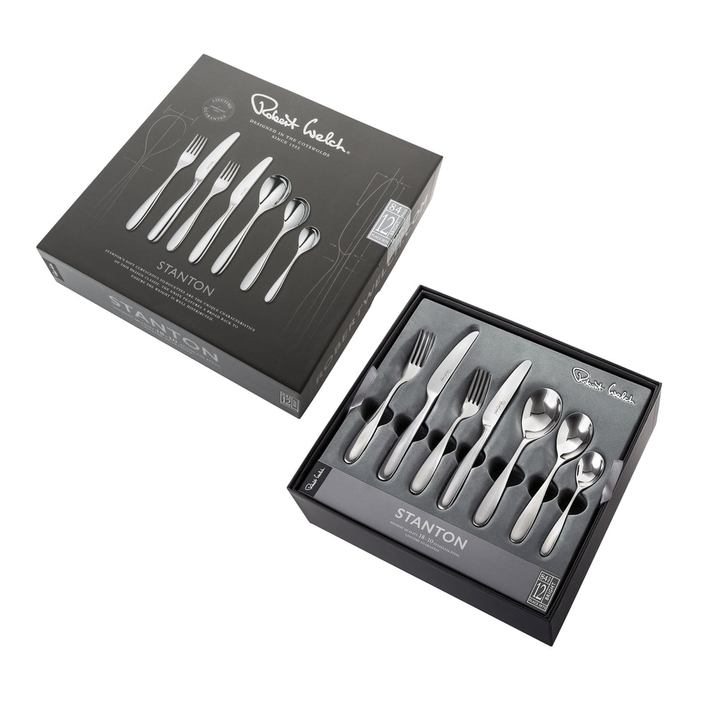 Stanton Bright Cutlery Set, 84 Piece for 12 People