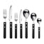 Trattoria Bright Cutlery Set, 56 Piece for 8 People