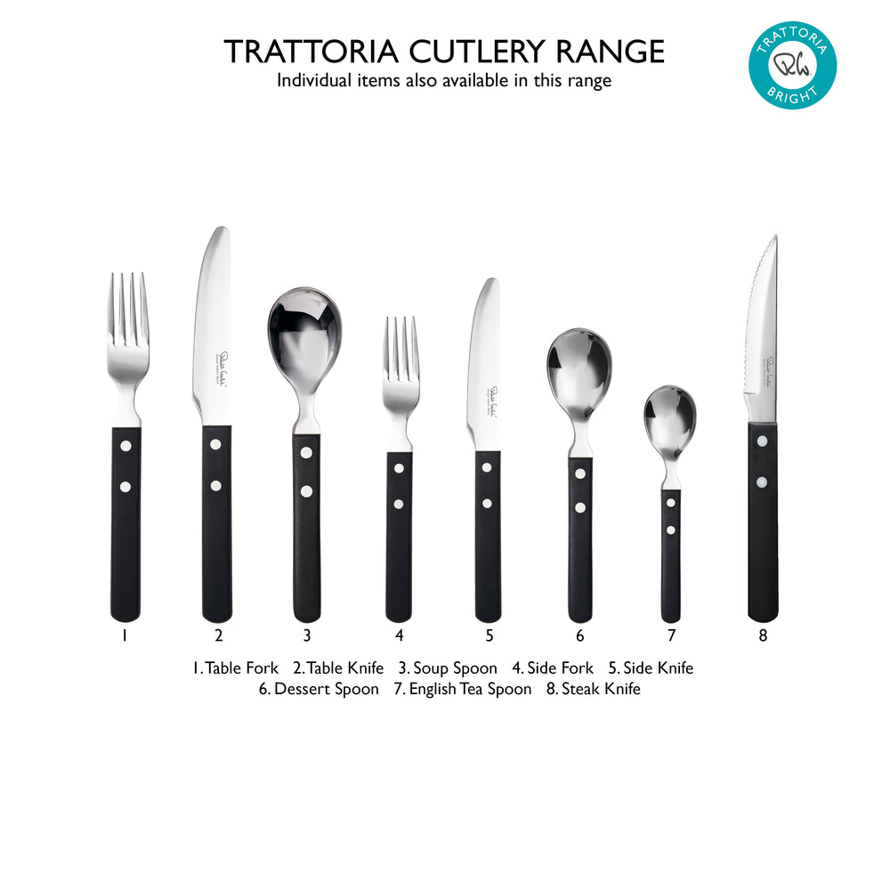 Trattoria Bright Cutlery Set, 24 Piece for 6 People