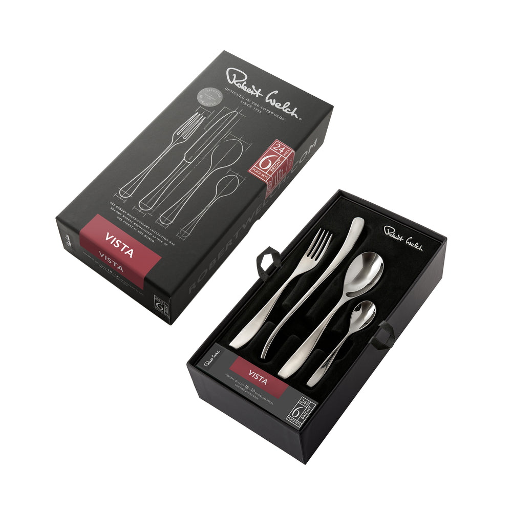 Vista Bright Cutlery Set, 24 Piece for 6 People