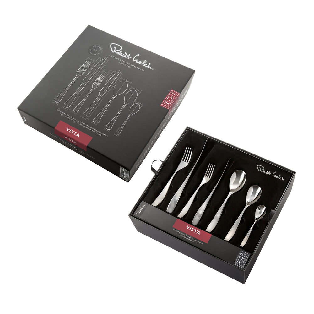 Vista Bright Cutlery Set, 84 Piece for 12 People