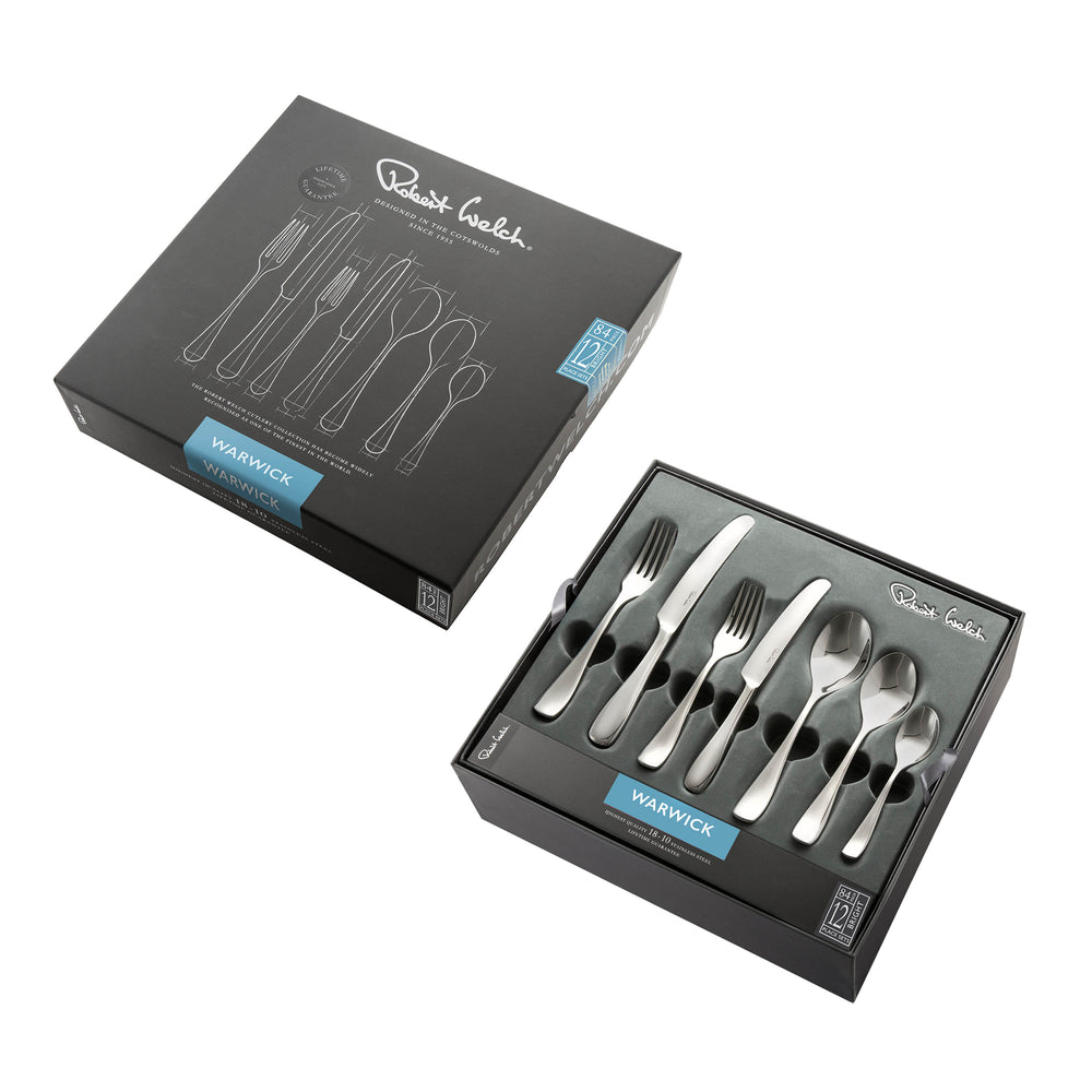 Warwick Bright Cutlery Set, 56 Piece for 8 People