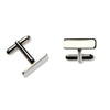 Stainless Steel Rectangular Cufflinks (Bright)