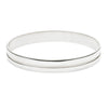 Silver Bangle Polished with Single Groove Small