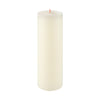 Soft Pearl Rustic Shine Pillar Candle 19cm