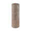 Suede Brown Rustic Shine Pillar Candle 19cm